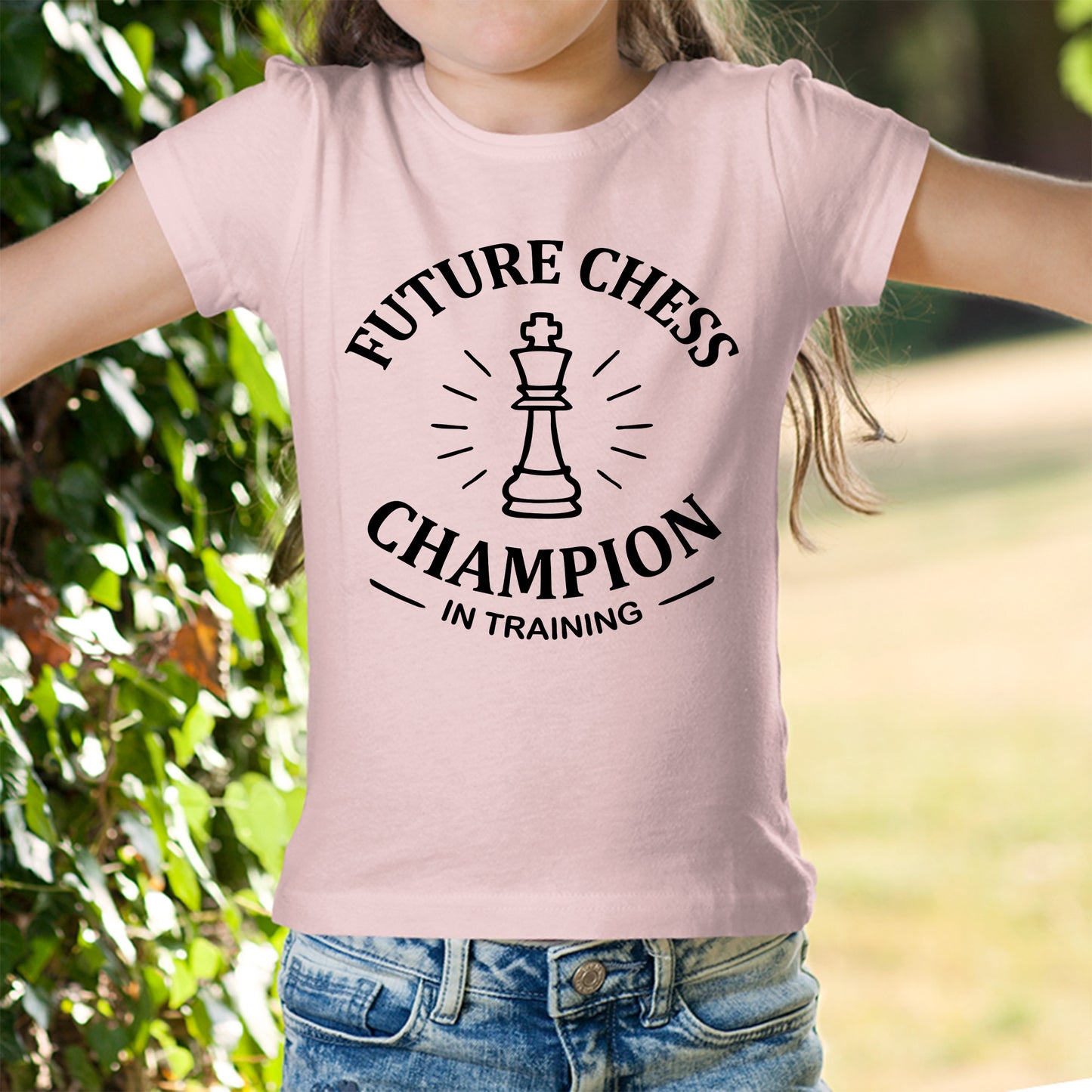 "Future Chess Champion" Kids Shirt, Funny Chess Player Boys and Girls