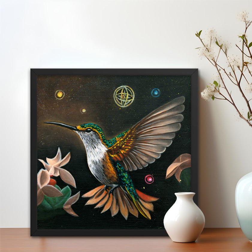 "Hummingbird" Oil Painting