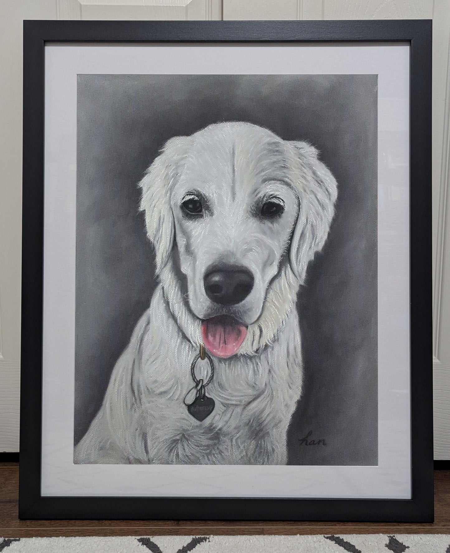 Custom Pet Portrait in Pastel, Hand-Painted Fine Art Commission