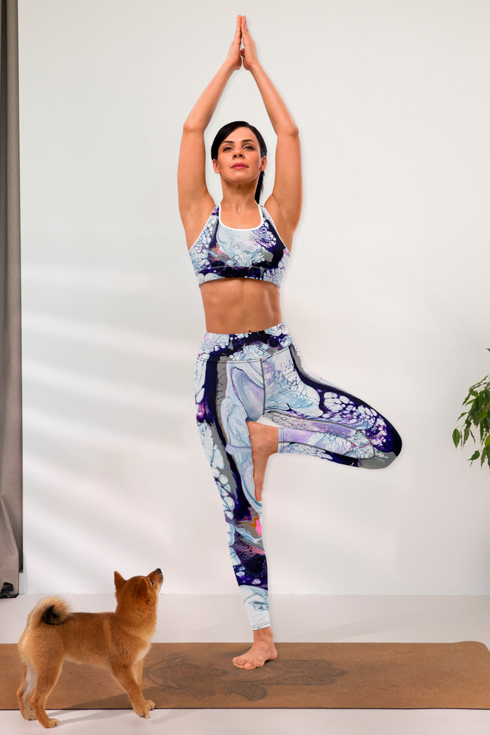 "Obsidian Flow" Sports Bra