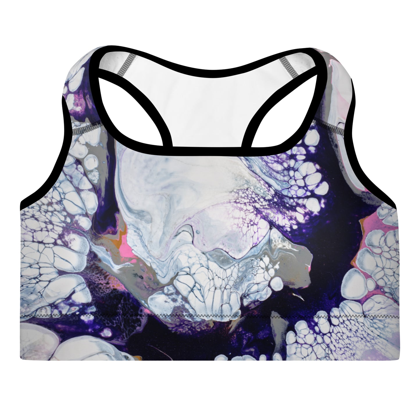 "Obsidian Flow" Sports Bra