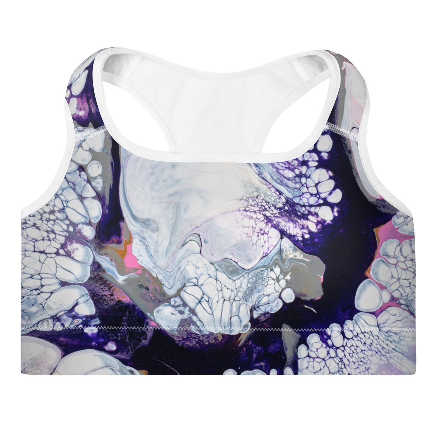 "Obsidian Flow" Sports Bra