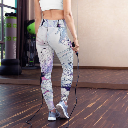 "Obsidian Flow" Yoga Leggings