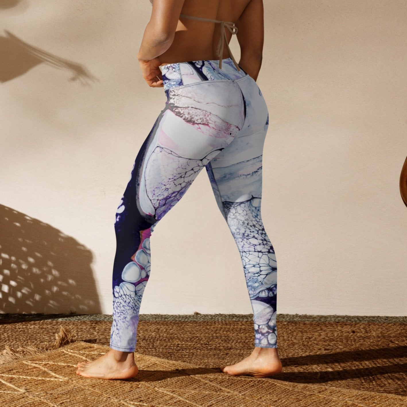 "Obsidian Flow" Yoga Leggings