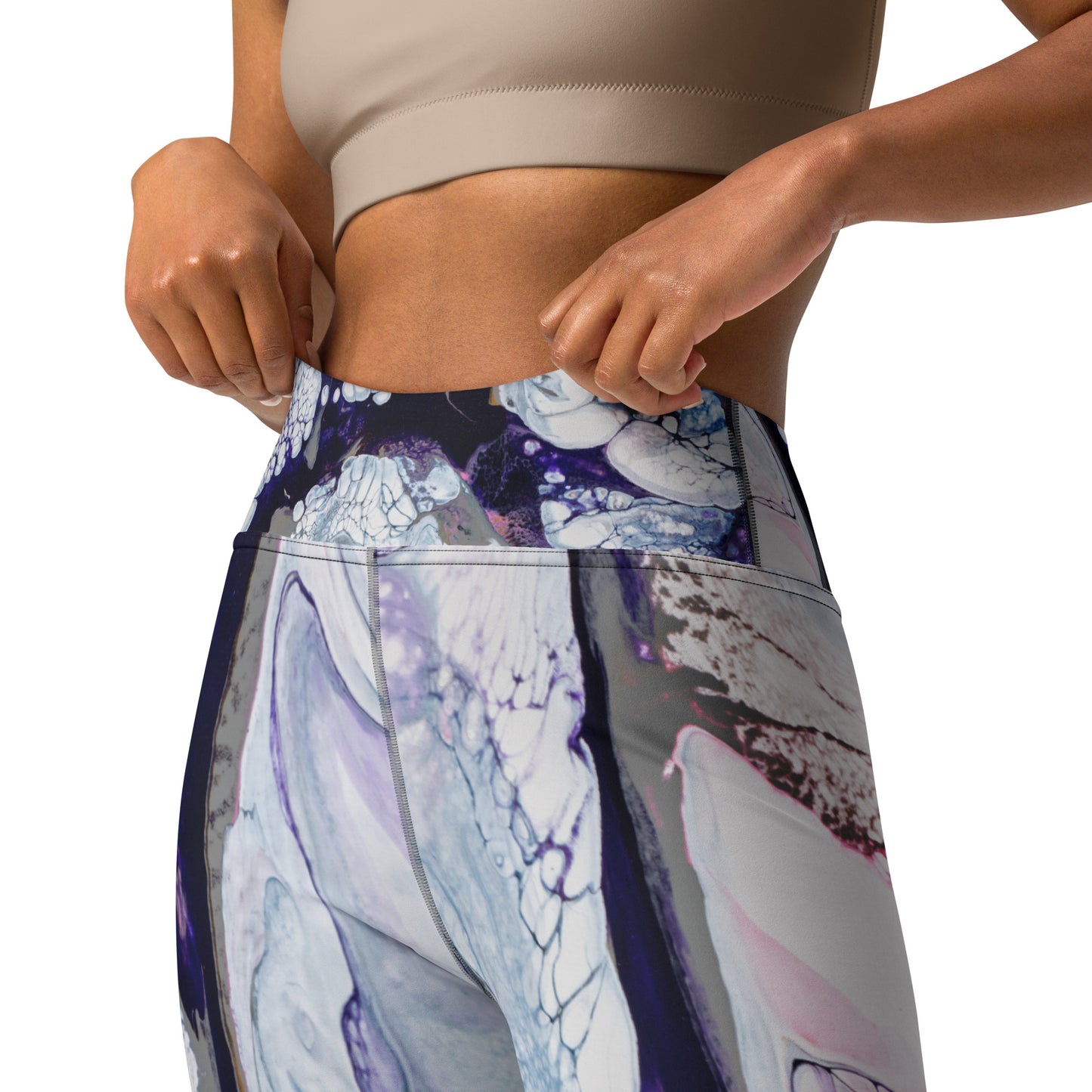 "Obsidian Flow" Yoga Leggings