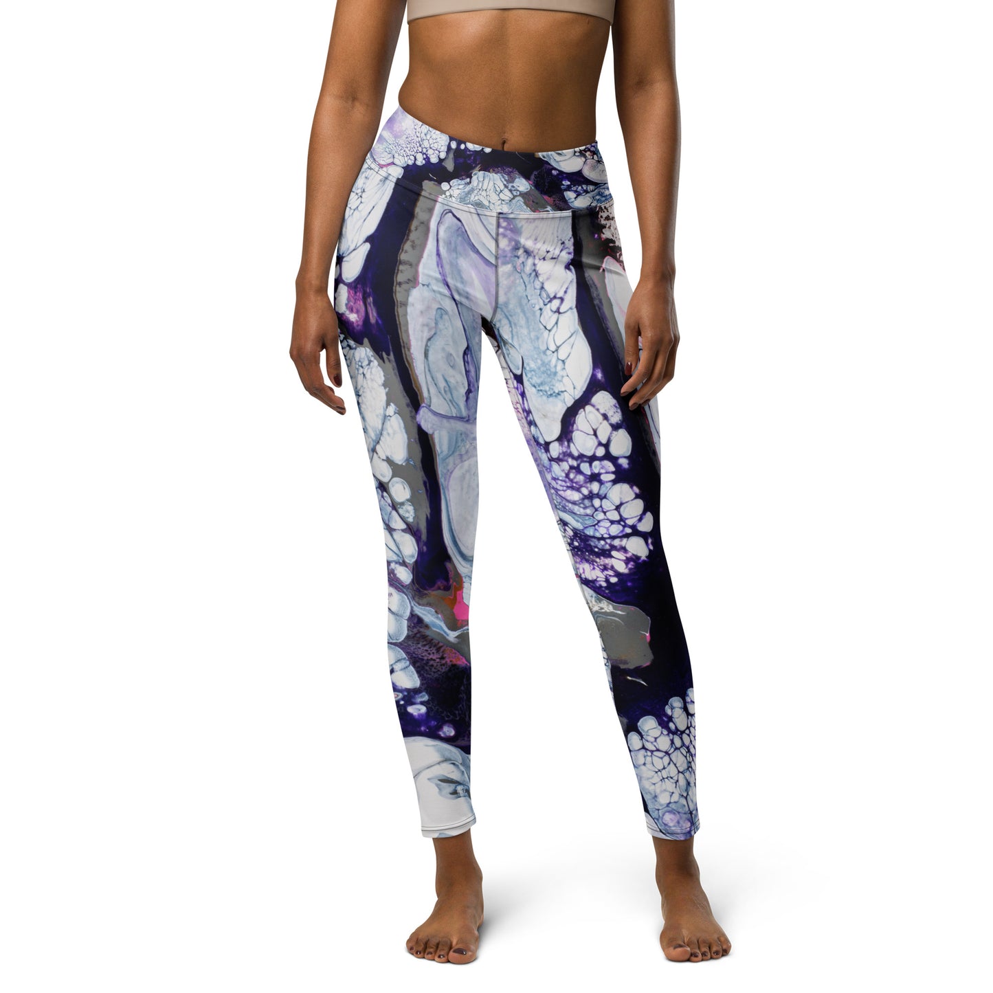 "Obsidian Flow" Yoga Leggings