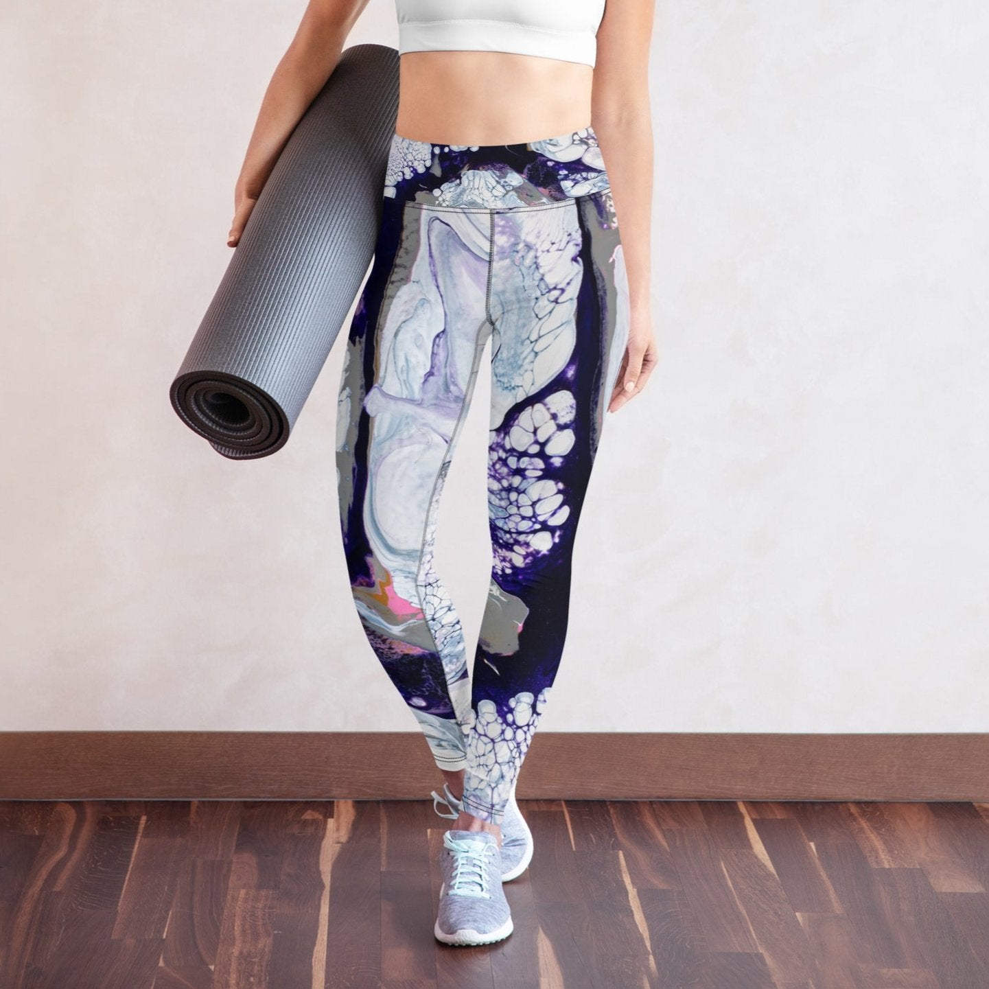 "Obsidian Flow" Yoga Leggings