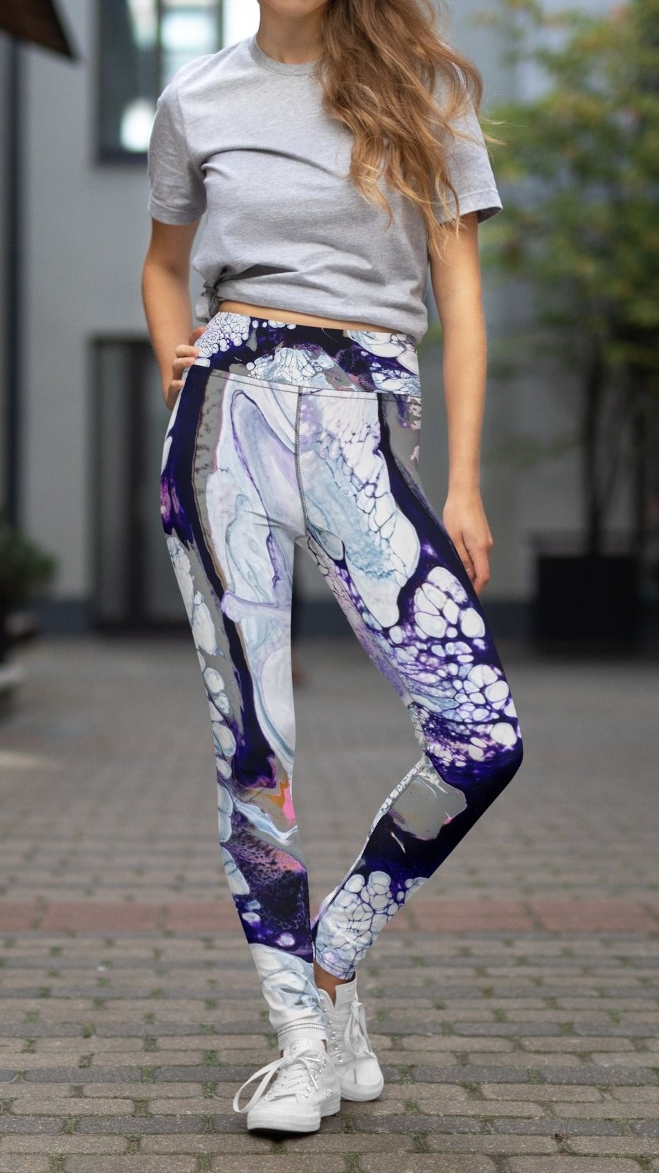 "Obsidian Flow" Yoga Leggings