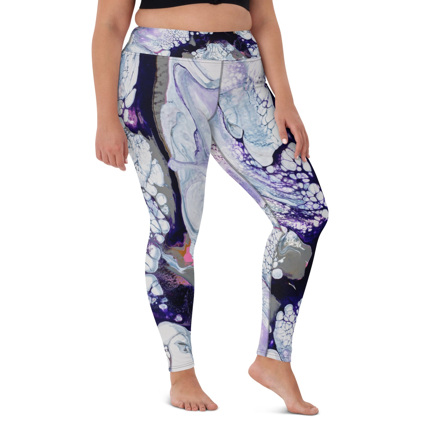 "Obsidian Flow" Yoga Leggings