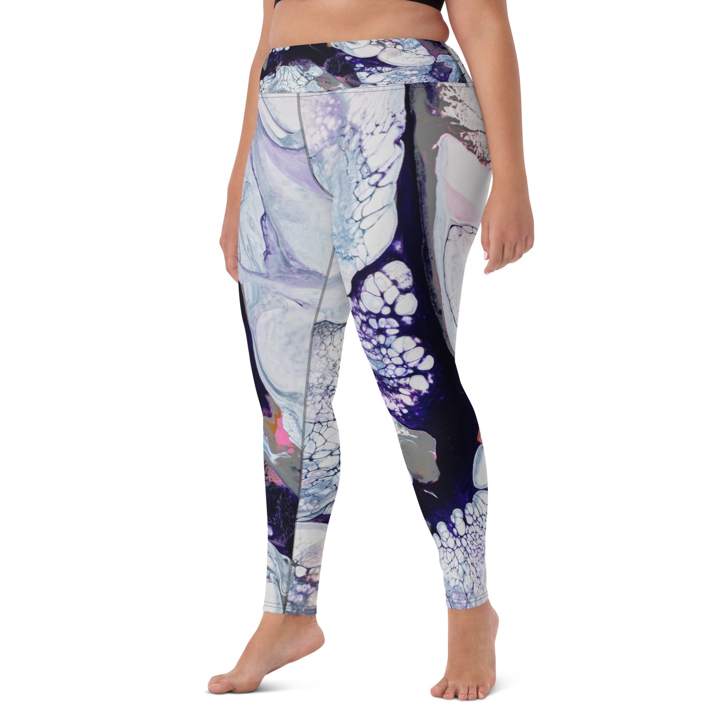 "Obsidian Flow" Yoga Leggings