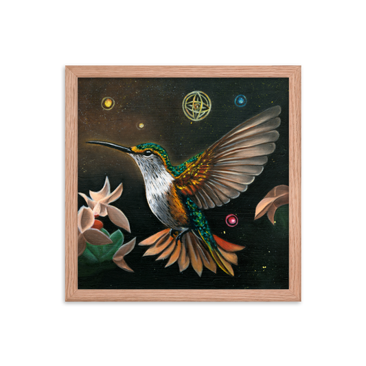 "Hummingbird" Oil Painting