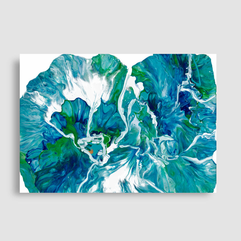 "Flourish" Acrylic Pour Painting