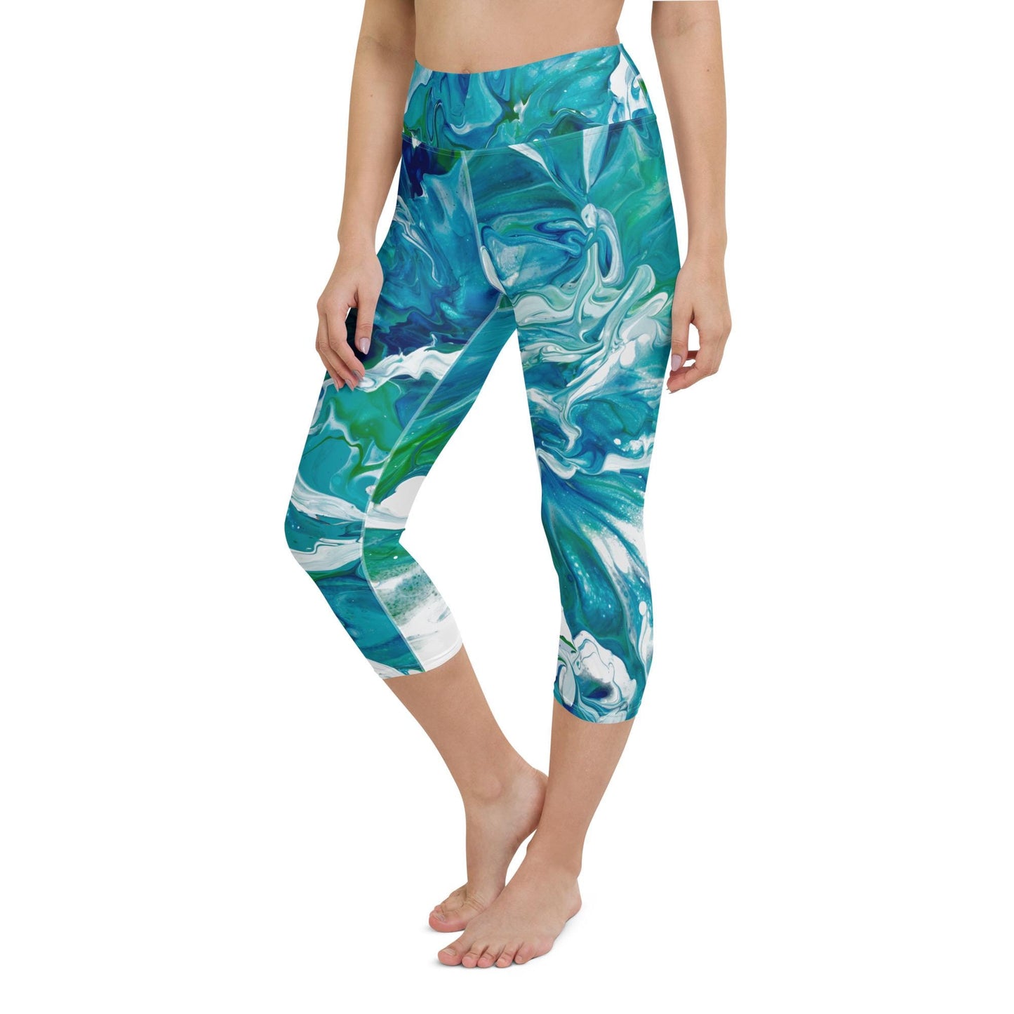 Butter Soft Comfortable Yoga Leggings, High-Waisted Activewear, Soft Stretchy Fit for Yoga, Workouts, and Daily Wear, Regular Capri Leggings