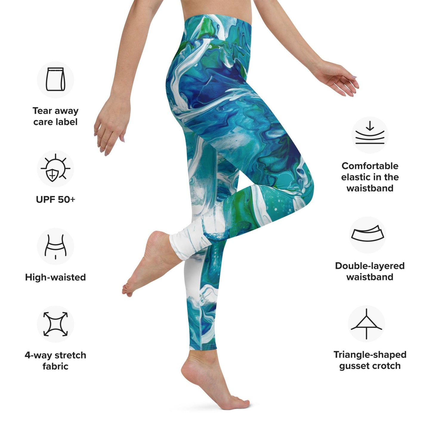 Butter Soft Comfortable Yoga Leggings, High-Waisted Activewear, Soft Stretchy Fit for Yoga, Workouts, and Daily Wear, Regular Capri Leggings