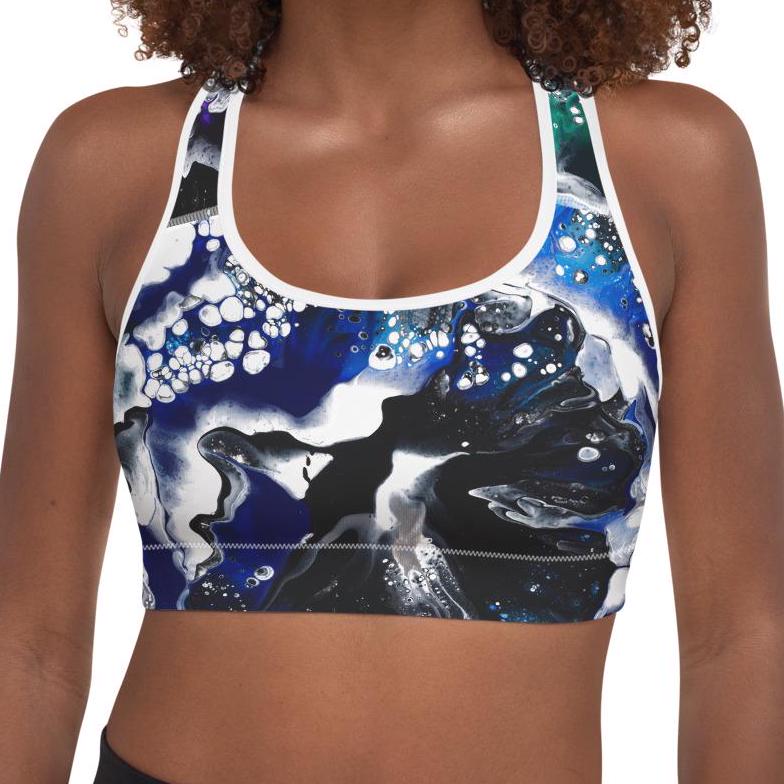 Padded Sports Bra Athleisure Wear, Soft Versatile Activewear Bra, Comfortable Stylish Fitness Outfit for Yoga Gym Pilates Workouts Exercise