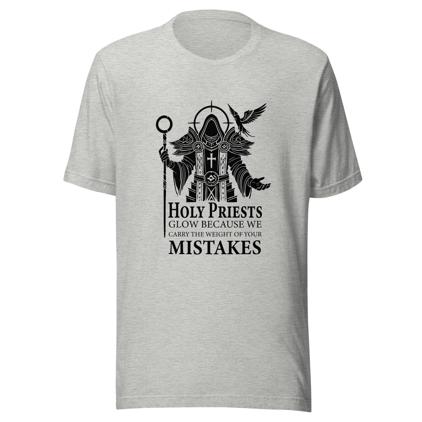 World of Warcraft Holy Priest Shirt, Stylish WoW Gaming Apparel for Spellcasters, Ideal Warcraft Gift for Priests Casters Healers Players