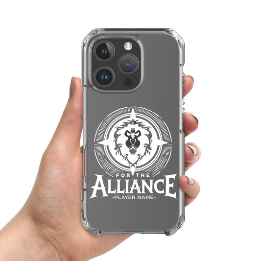 Warcraft Alliance Horde Personalized iPhone Case, MagSafe iPhone Case Horde Alliance, WoW Gamer Name Phone Case, Warcraft Faction iPhone