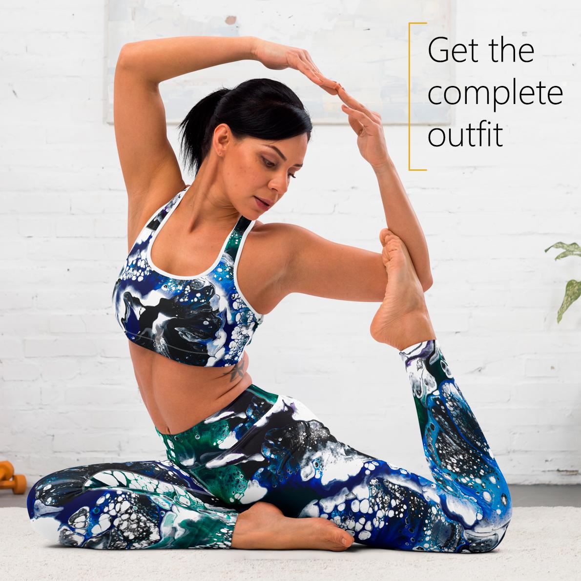 This soft, comfortable yoga outfit is a versatile piece of athleisure wear, perfect for fitness enthusiasts, offering comfort and style for yoga, workouts, and exercise.