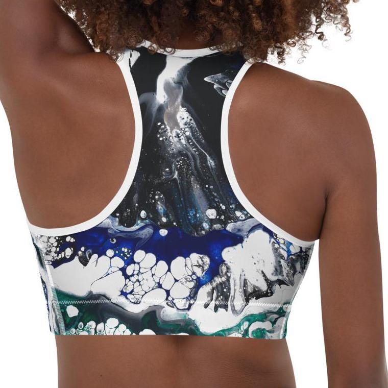 Padded Sports Bra Athleisure Wear, Soft Versatile Activewear Bra, Comfortable Stylish Fitness Outfit for Yoga Gym Pilates Workouts Exercise