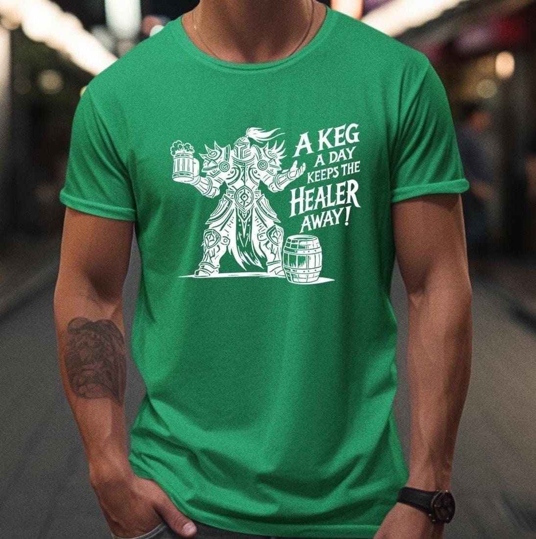Warcraft St. Patrick’s Day Keg Shirt - Fun St. Paddy’s Day Gift for Gamers