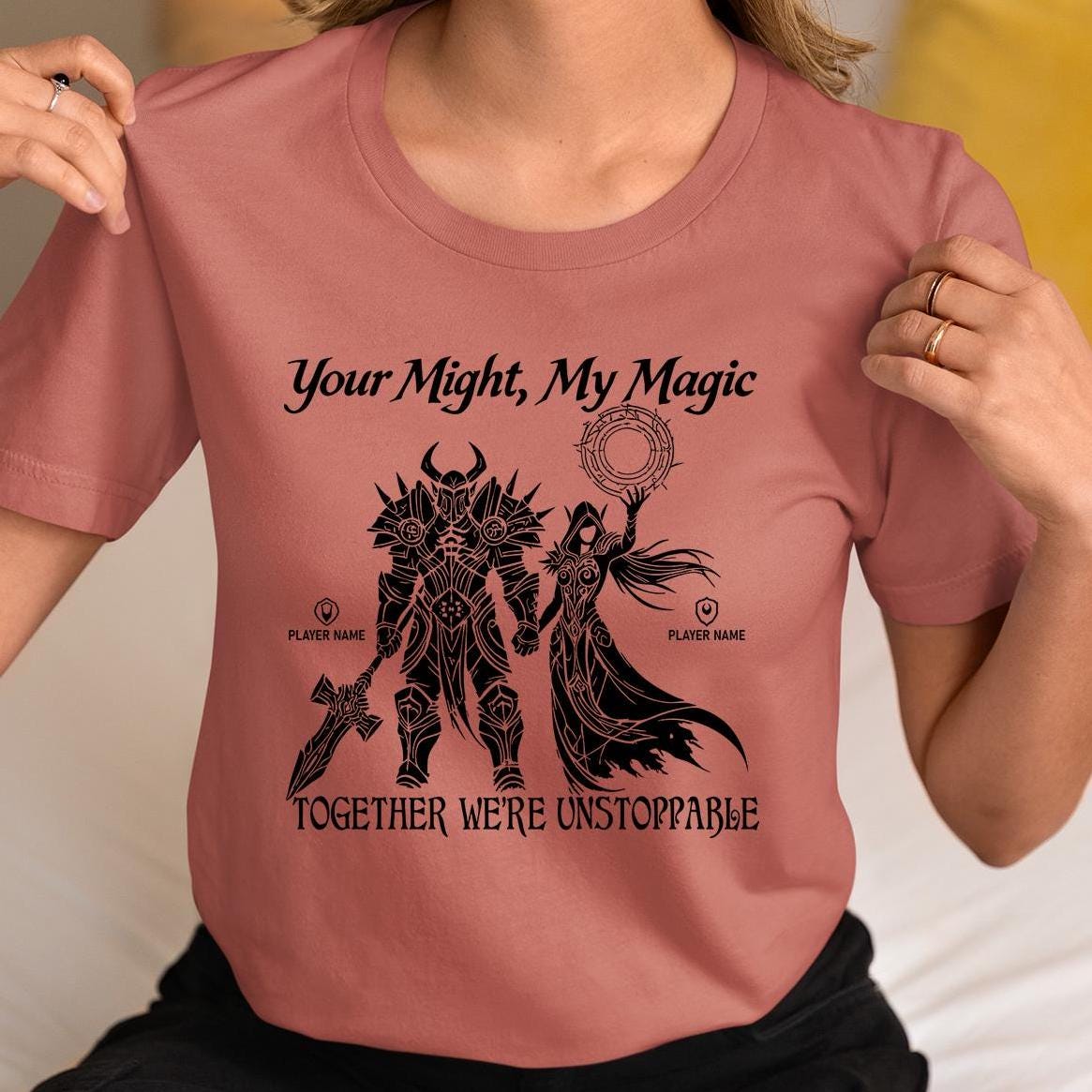 World of Warcraft Gamer Couple Shirt - Stylish Gaming Apparel for WoW Couples