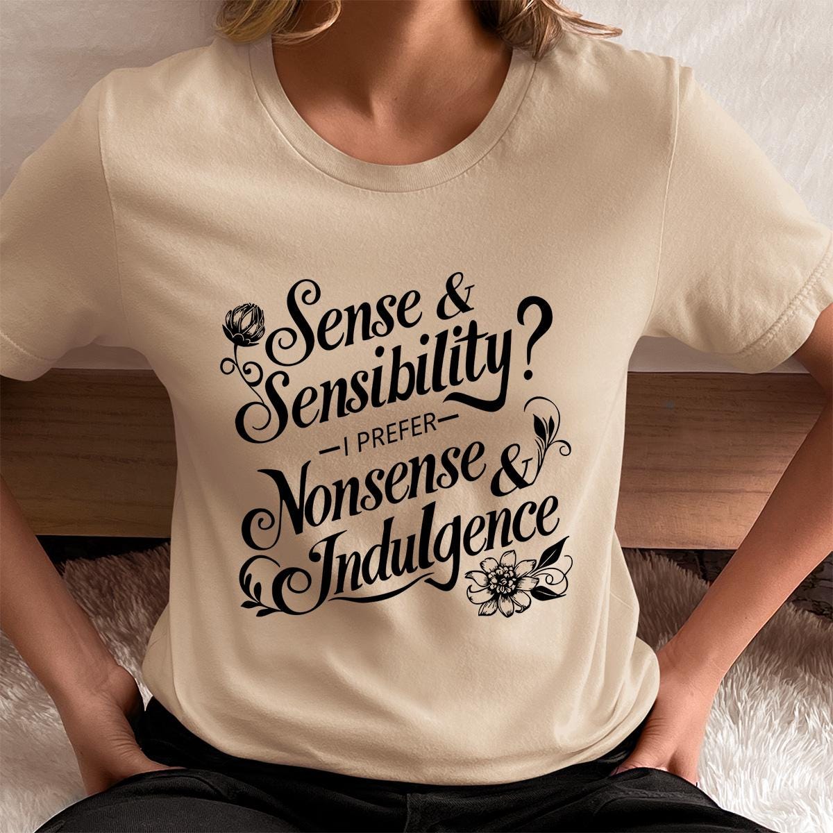 Jane Austen Sense & Sensibility Quote Shirt, Jane Austen Gift TShirt, Librariancore Book Lover Gift, Bookish Things Classic Literature Shirt