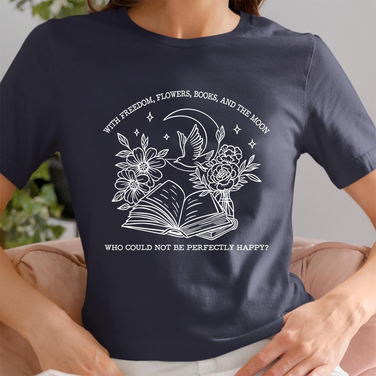 Oscar Wilde Perfectly Happy Shirt, Classic Book Lover Poet Shirt, Witty Booktrovert Literature Shirt, Literature Quote Oscar Wilde Shirt