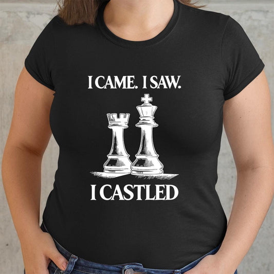 Nerdy Gamer Shirt Funny Chess Tee for Players Who Love Castling Moves