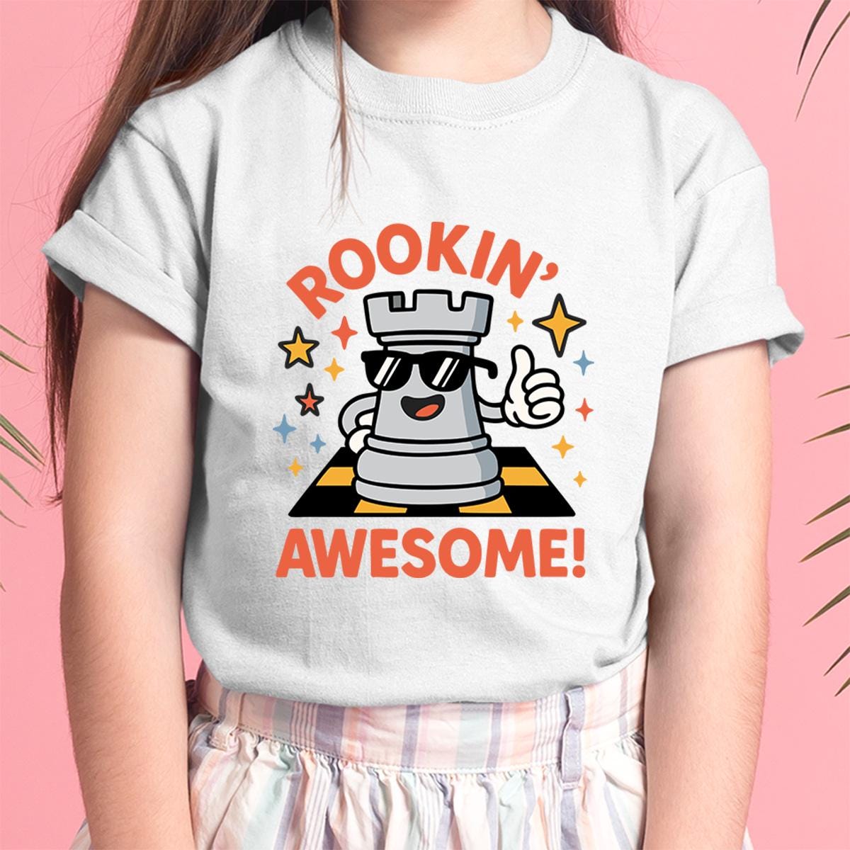 Kid Gamer Shirt Rookin Awesome Chess Tee for Boys and Girls