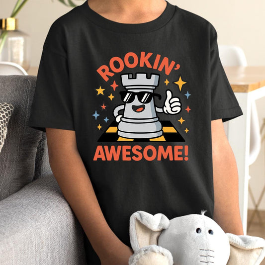 Funny Chess Player T-Shirt for Kids Geeky Board Game Gift Tee
