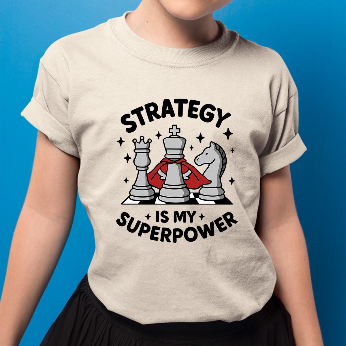 Chess Club Gift Tee for Young Players Nerdy Gamer T-Shirt for Boys and Girls