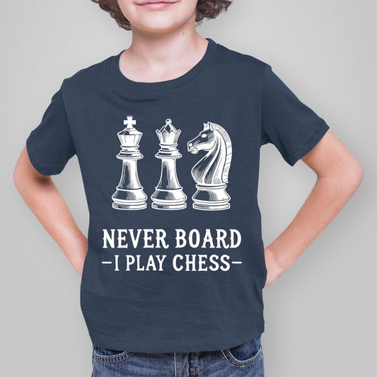 Checkmate Strategy Tee Nerdy Gamer Shirt for Kids and Adults
