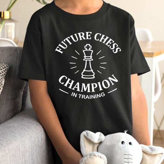 Funny Chess Player Shirt for Kids Perfect Gift for Young Board Game Fans