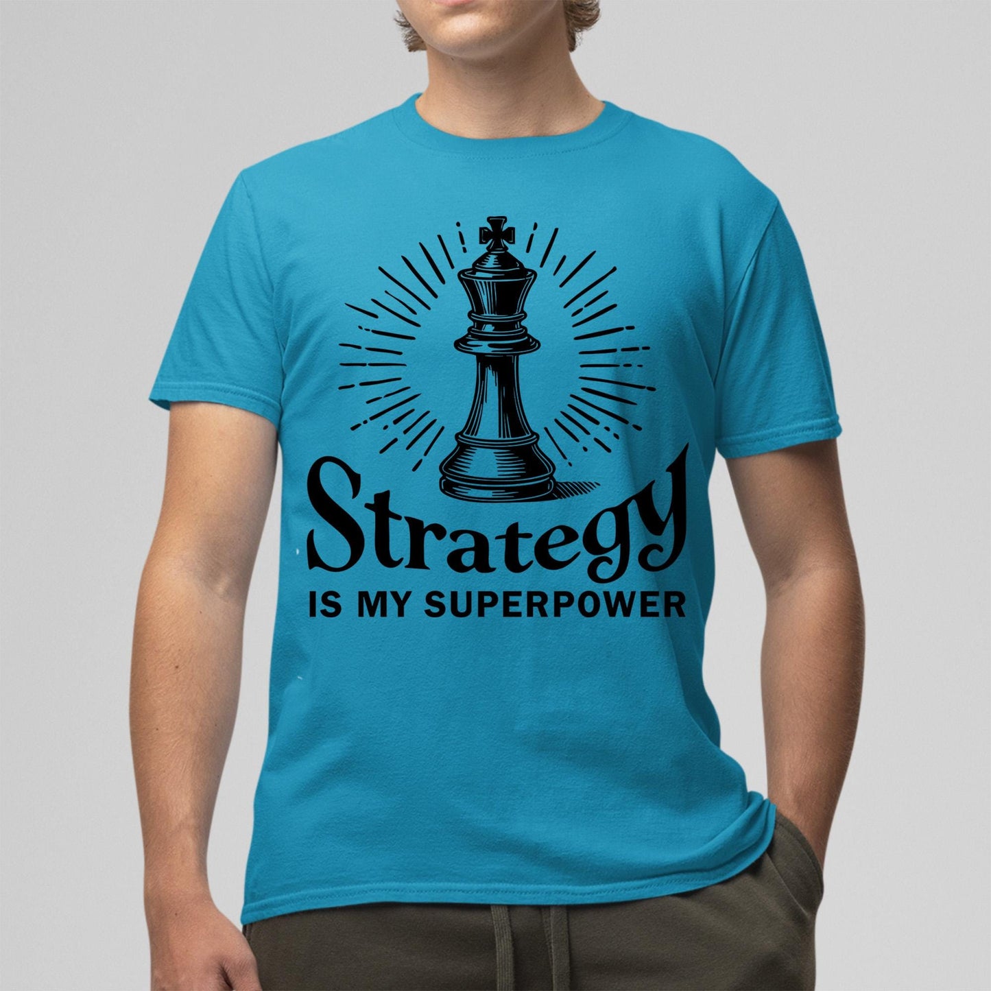 Funny Chess Player T-Shirt Strategy Superpower Design for Game Lovers