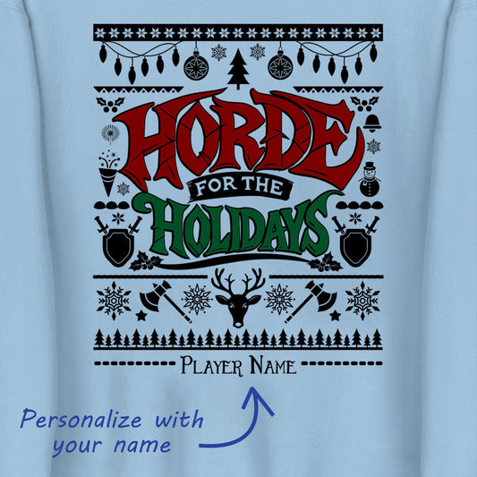 Warcraft Christmas Sweater – Funny holiday apparel for World of Warcraft fans, ideal for showing your faction spirit during the winter season.