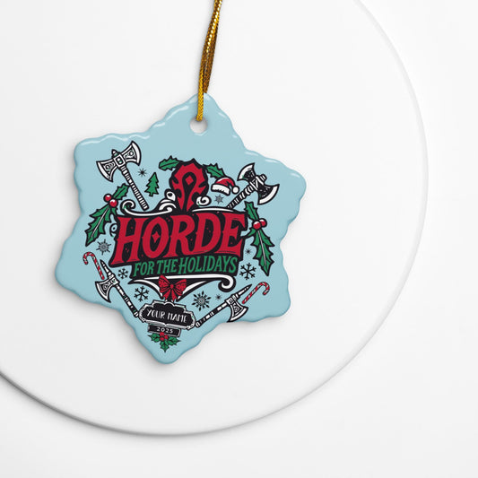 World of Warcraft Holiday Ceramic Ornament – Great gift idea and collectible decor for Horde mains this Christmas season.