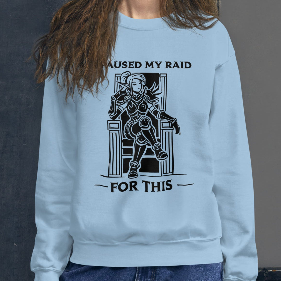 Warcraft Girl Gamer Raid Sweatshirt - Cozy Gaming Apparel for Female WoW Players