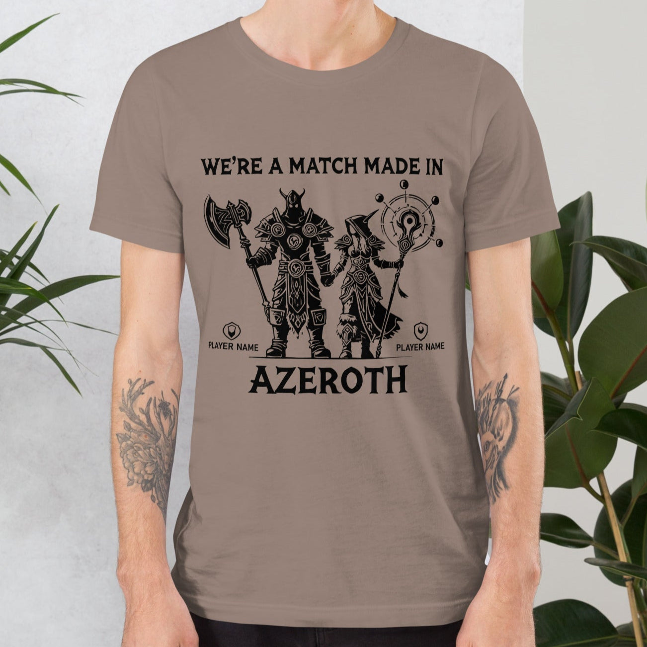 WoW Valentines Gift for Him Gamer - Stylish Warcraft Couple Shirt