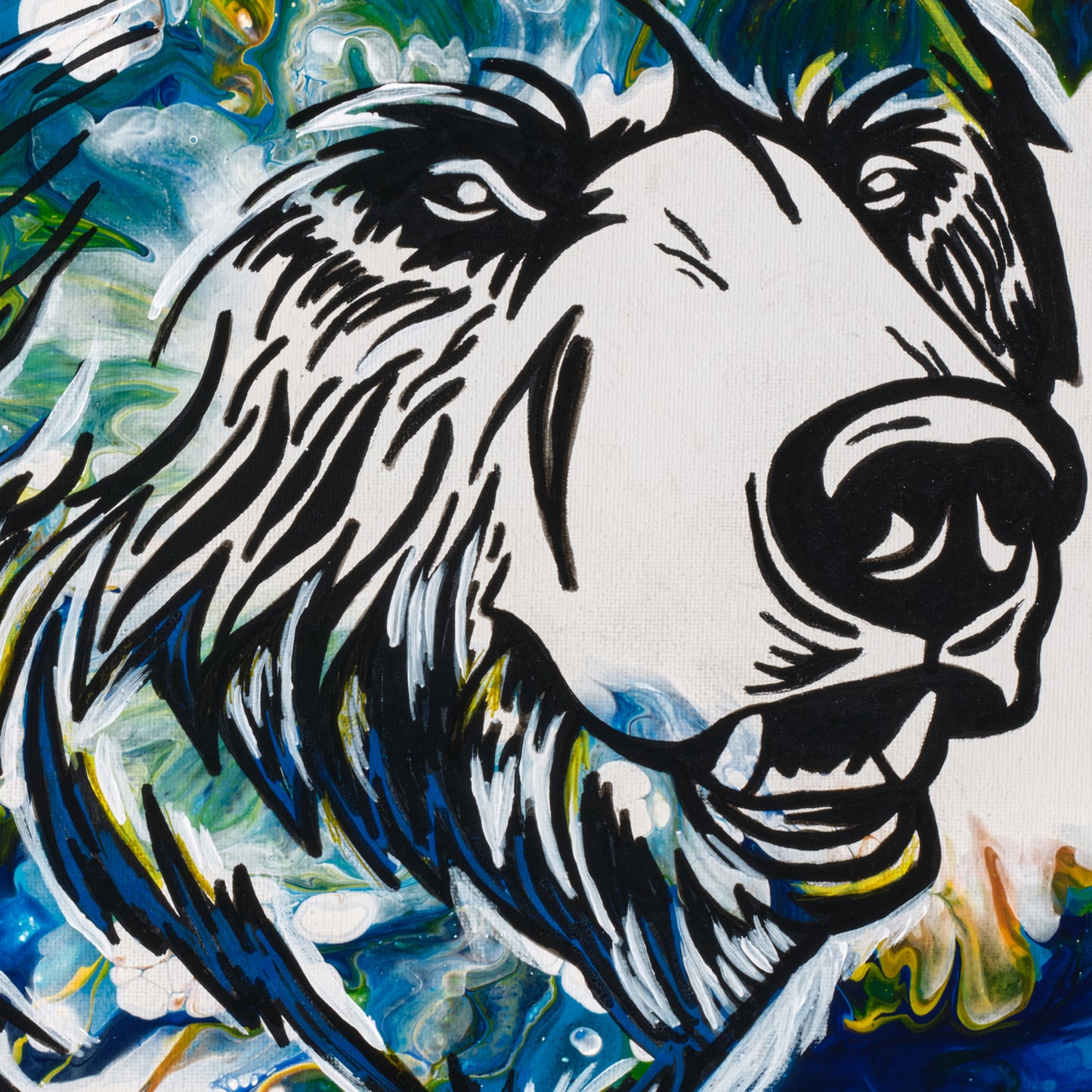 Wild Presence - Original Acrylic Painting (16" x 20")