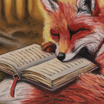 Fox Tales - Original Pastel Painting (10" x 8")