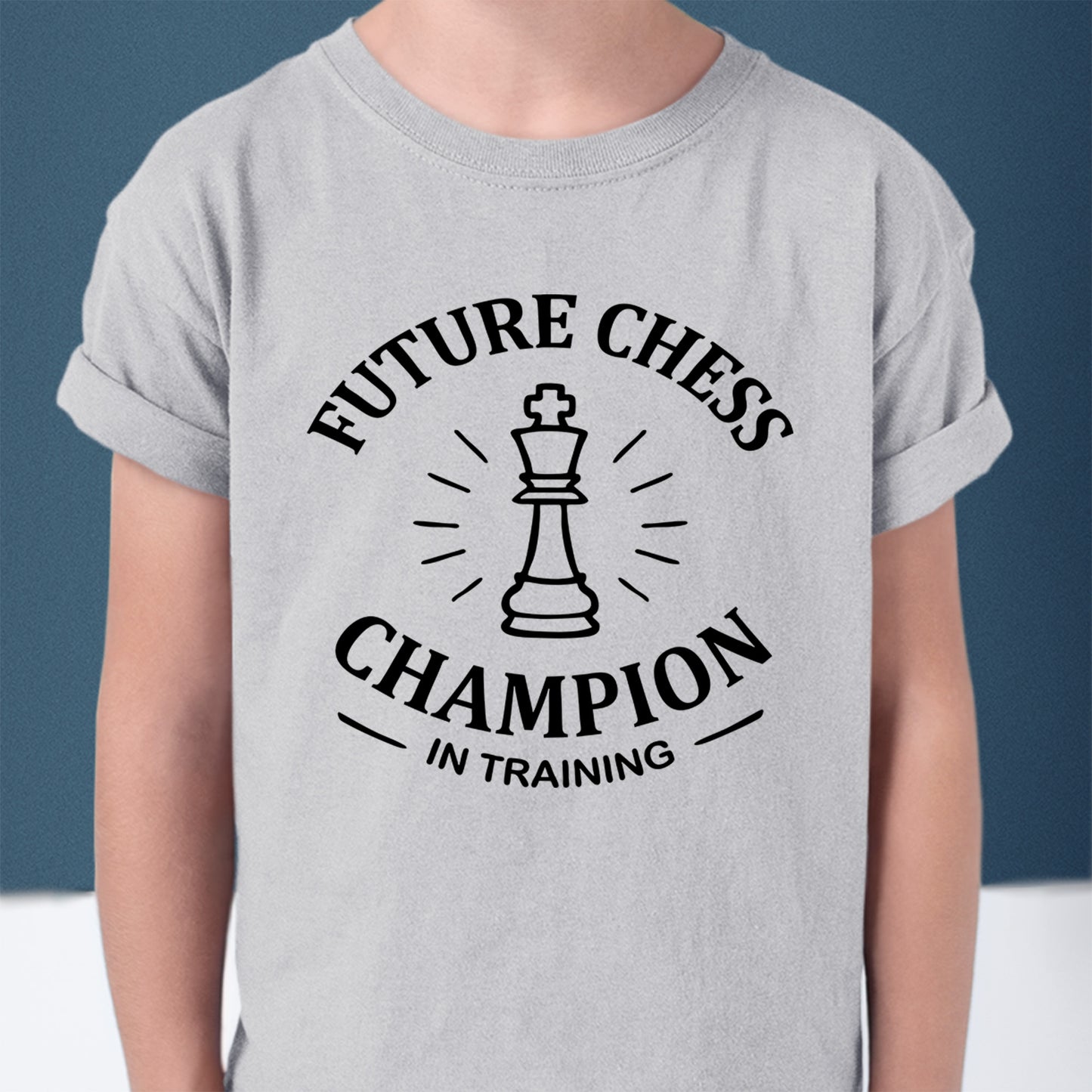 "Future Chess Champion" Kids Shirt, Funny Chess Player Boys and Girls