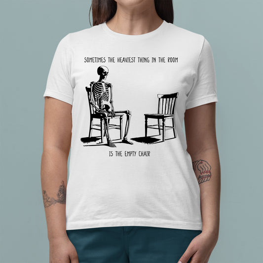 "Heaviest Thing In The Room" Skeleton Emo Shirt