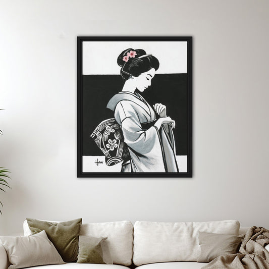 Midnight Kimono - Original Acrylic Painting