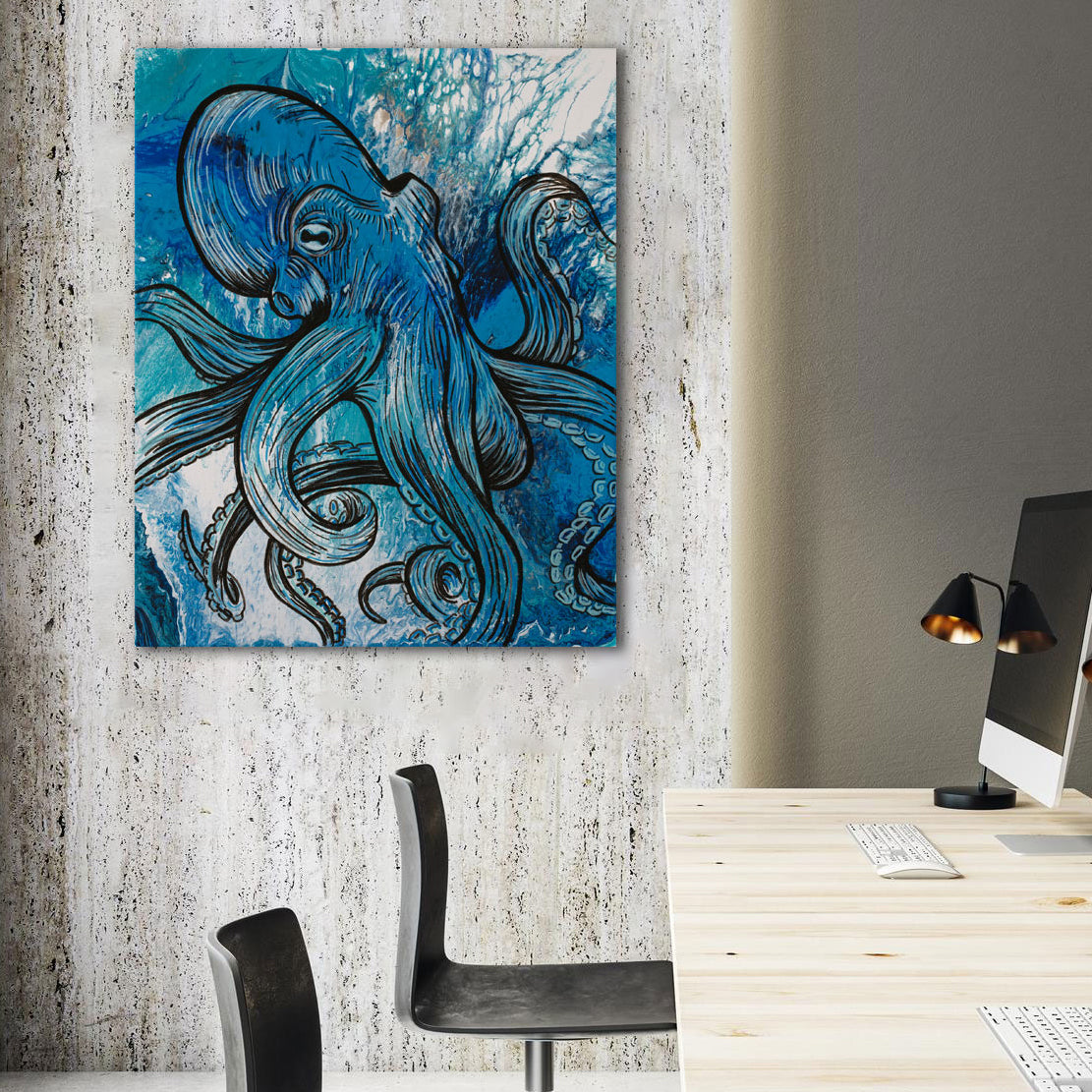 perfect for adding a touch of marine-inspired charm to a commercial space on canvas print