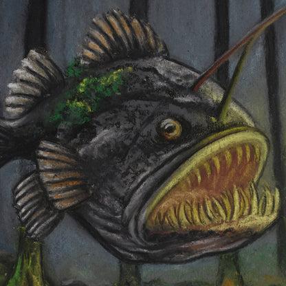 Out of My Depth - Original Pastel Painting (8" x 10")