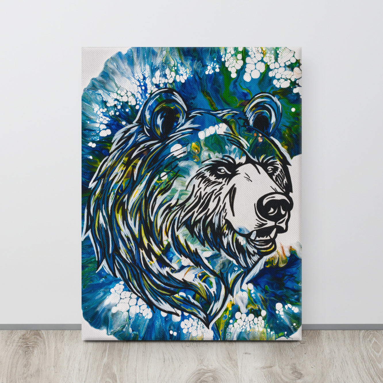 "Bear" Acrylic Painting