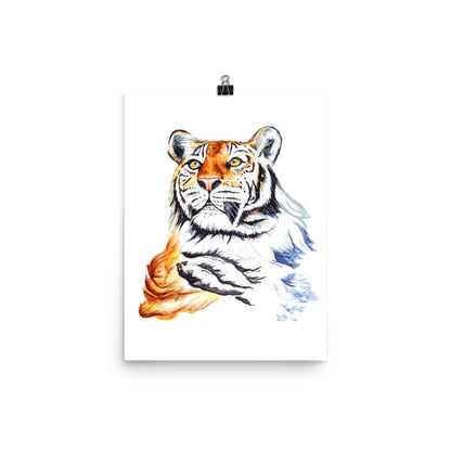 "Tiger" Watercolor Painting