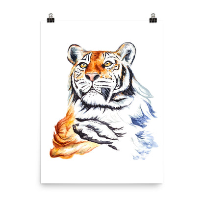 "Tiger" Watercolor Painting