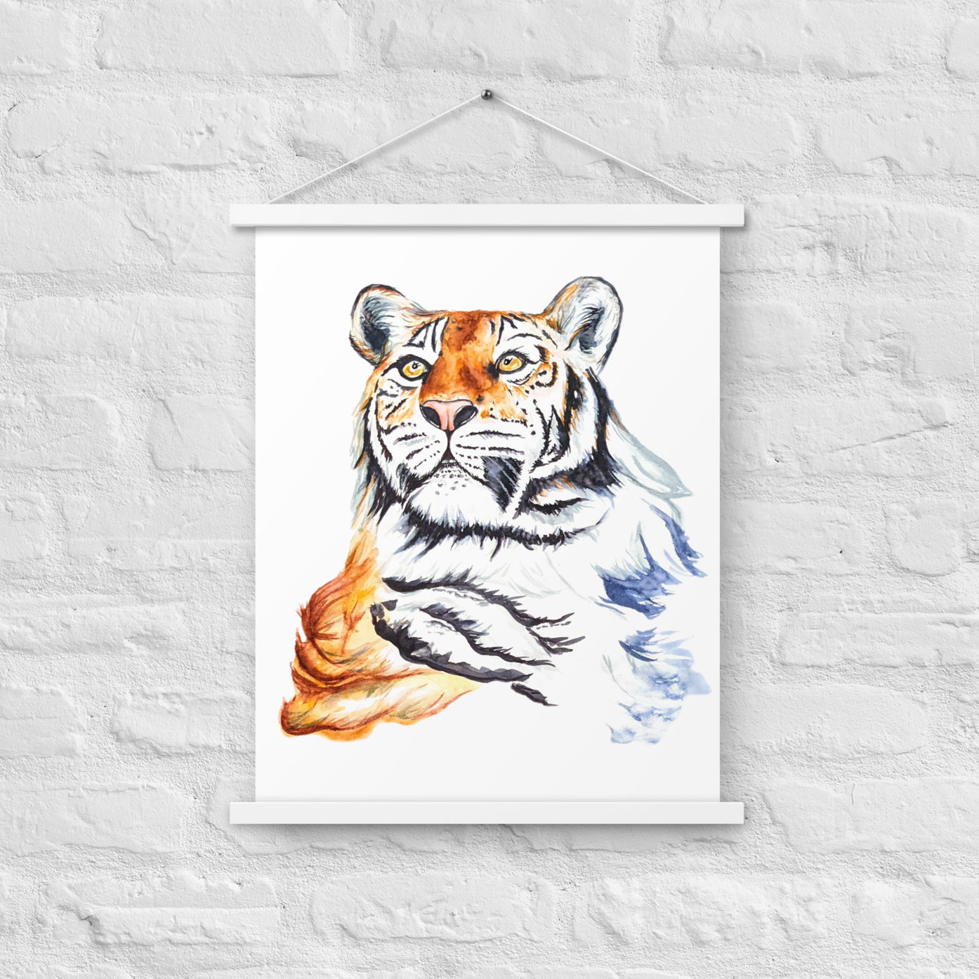 "Tiger" Watercolor Painting