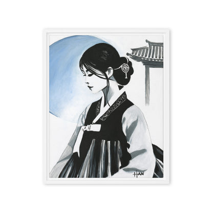 Moonlit Hanbok - Original Acrylic Painting (11" x 14")